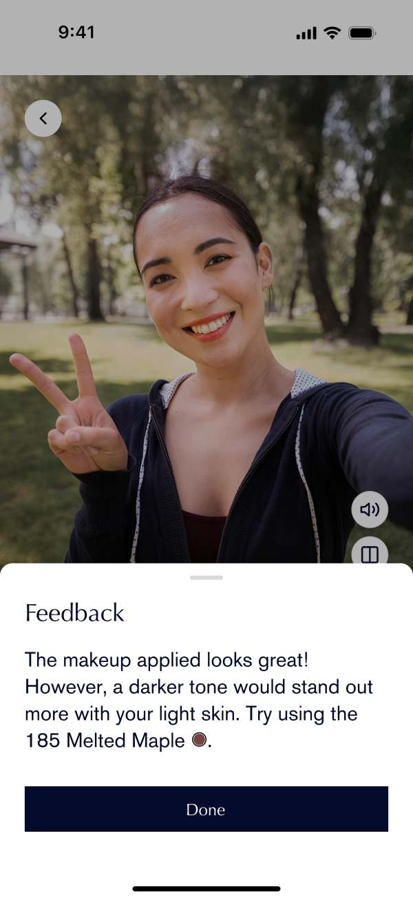 Clear audio feedback