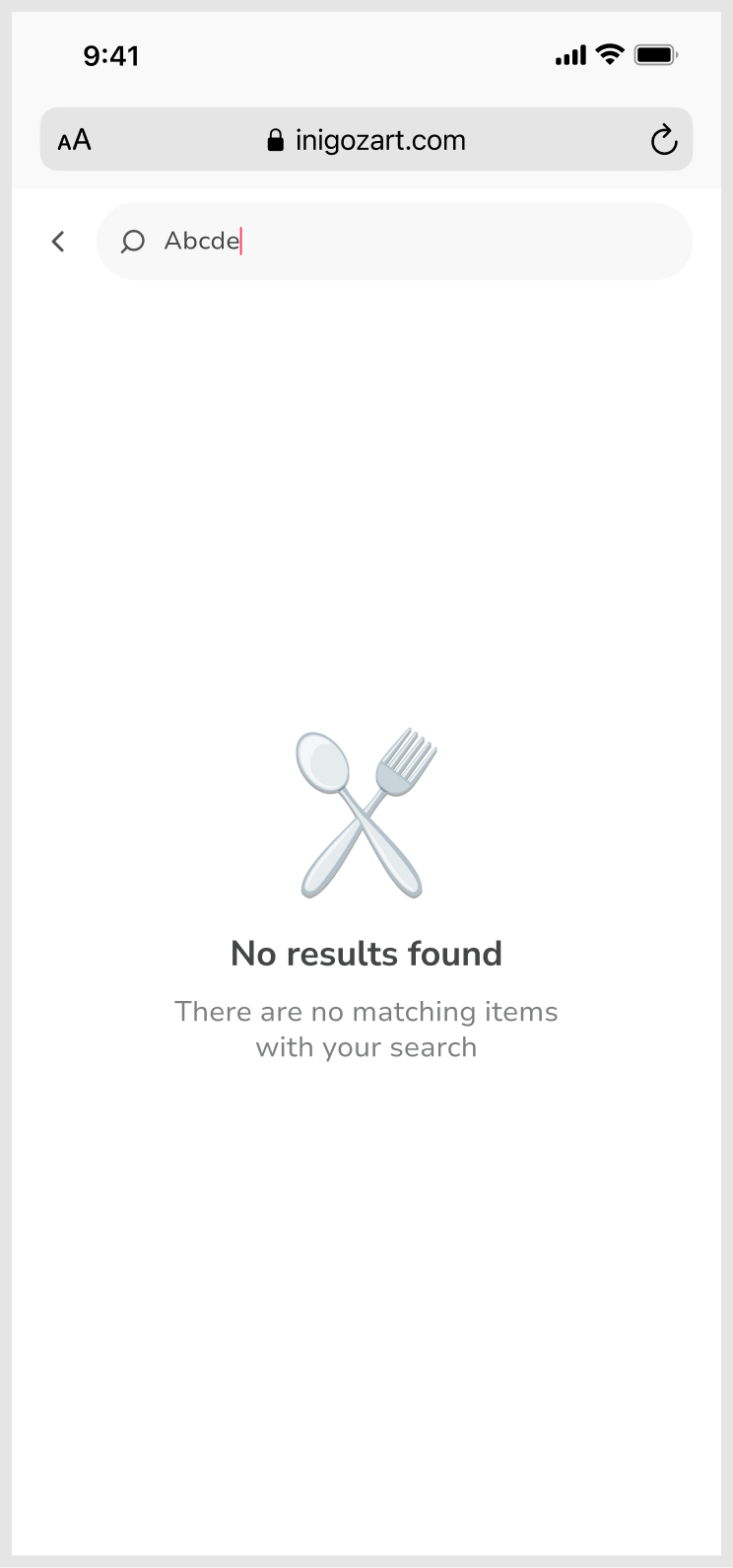 Search - No Results